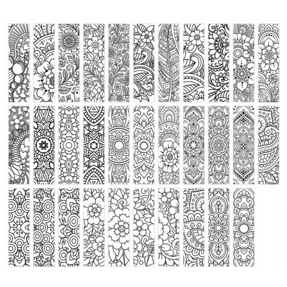 des marque-pages façon mandala à colorier !