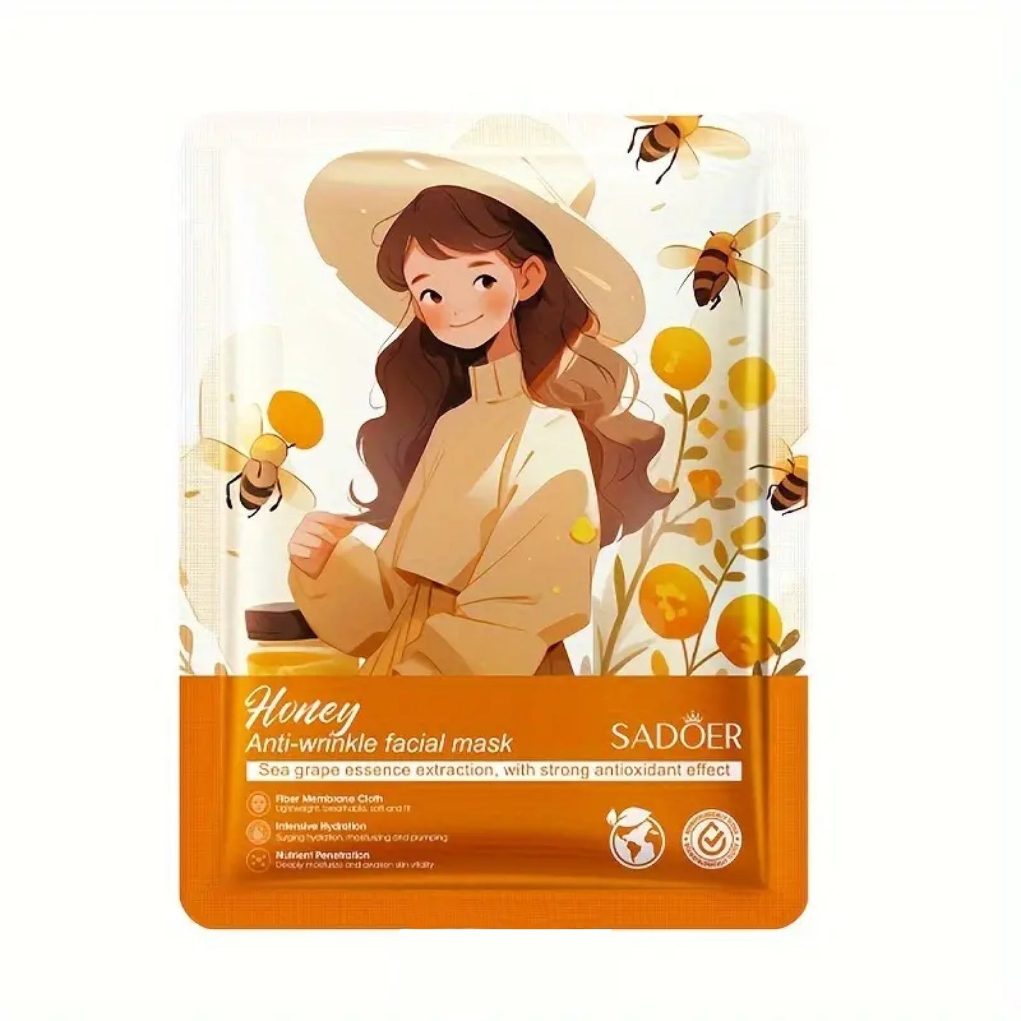 Masque pour le visage en tissu beauté naturelle
