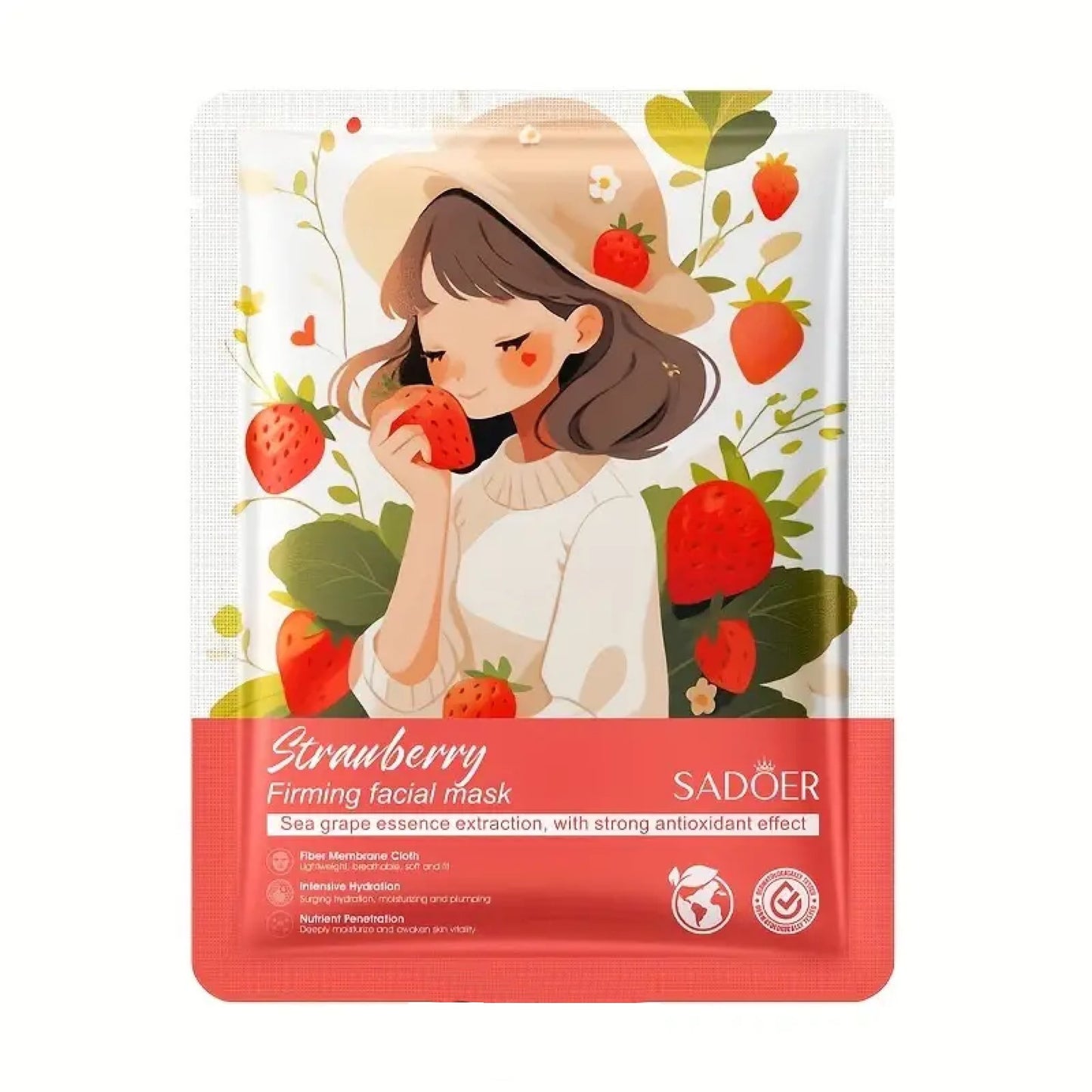 Masque pour le visage en tissu beauté naturelle