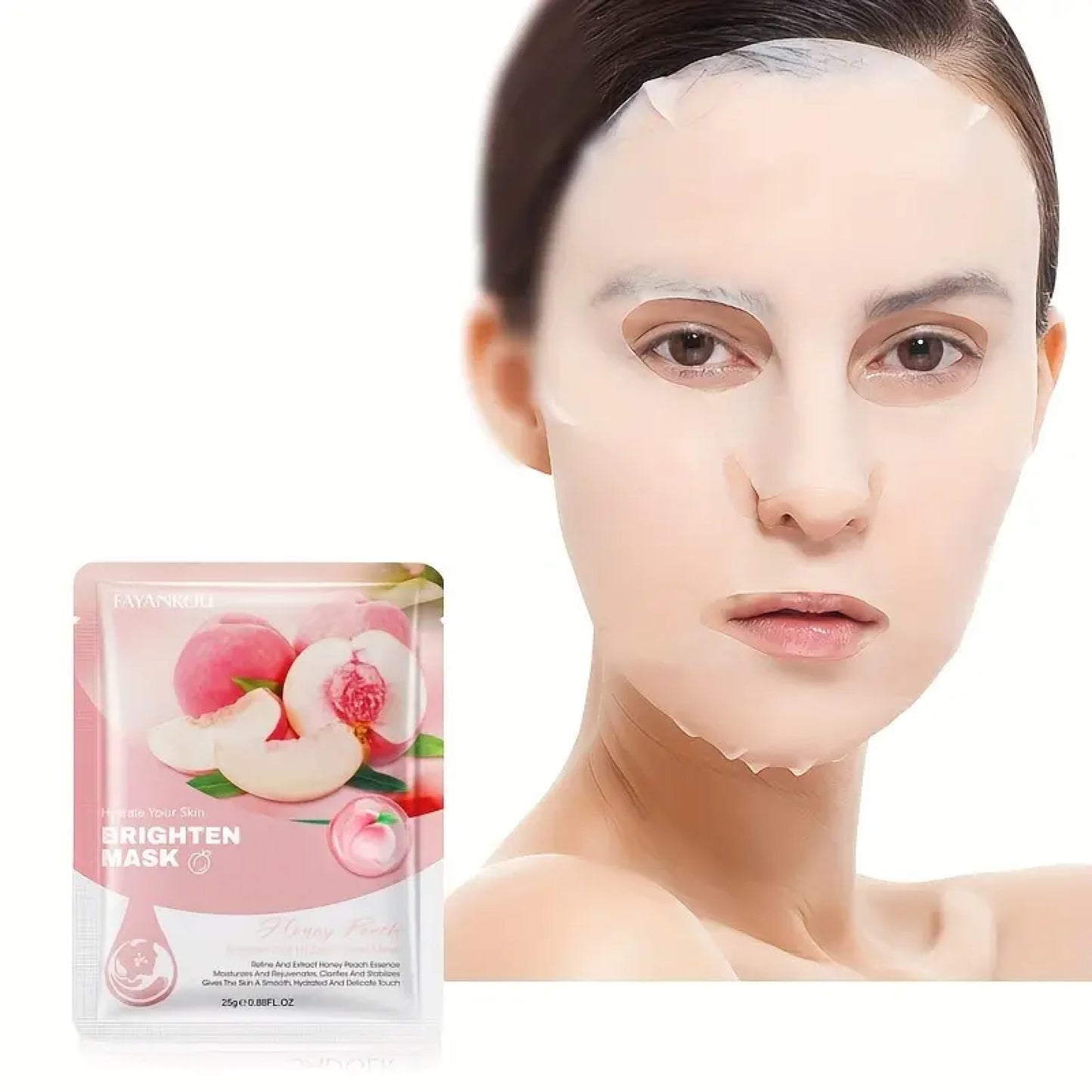 Masque visage à la pêche et au miel