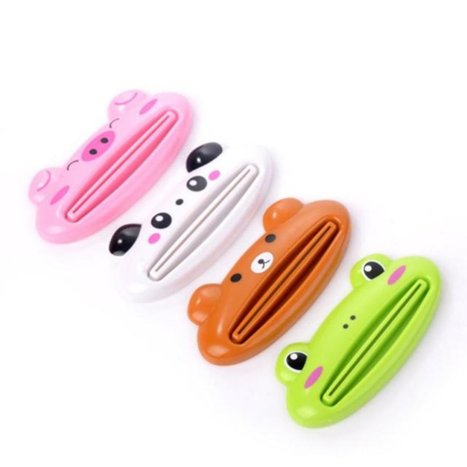 Des petits accessoires tout mignon et adorable au design d'animal : grenouille, panda, ourson et cochon pour vider vos tubes sans effort.