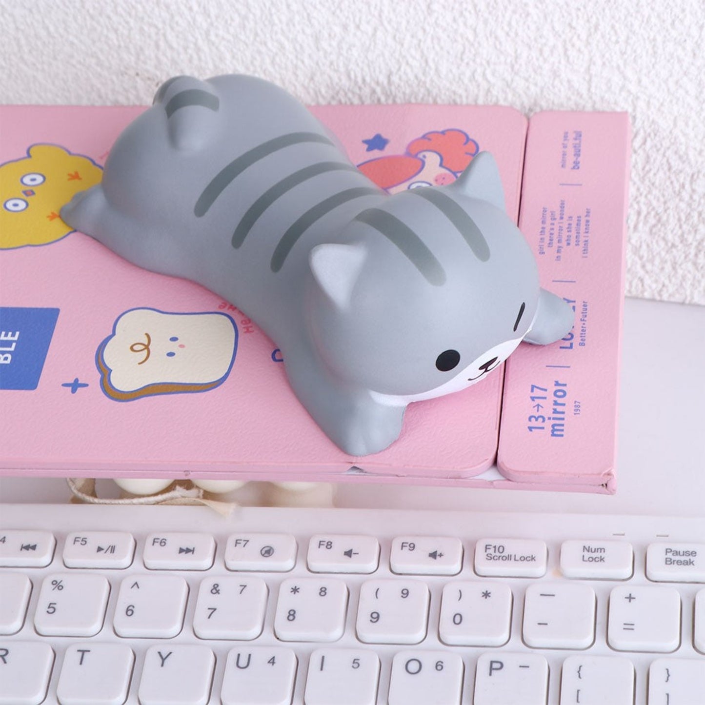 Repose poignet chat gris