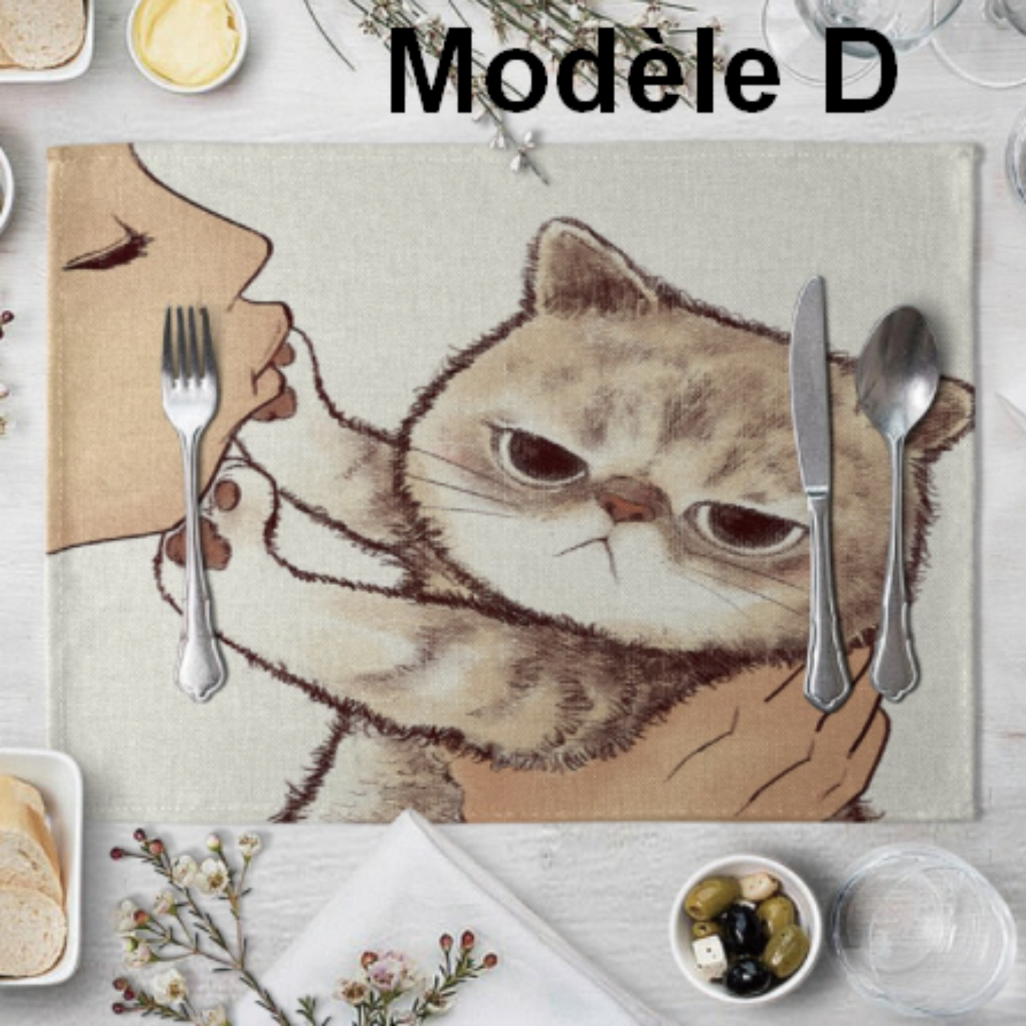Set de table chat