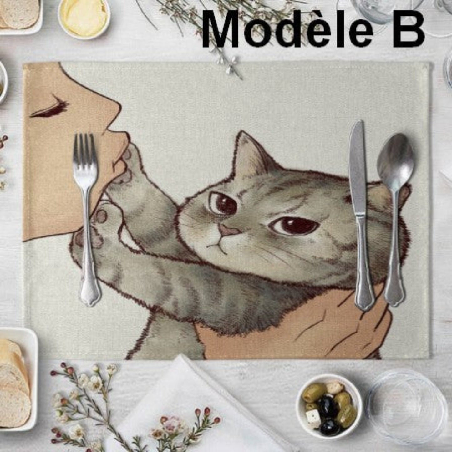Set de table chat