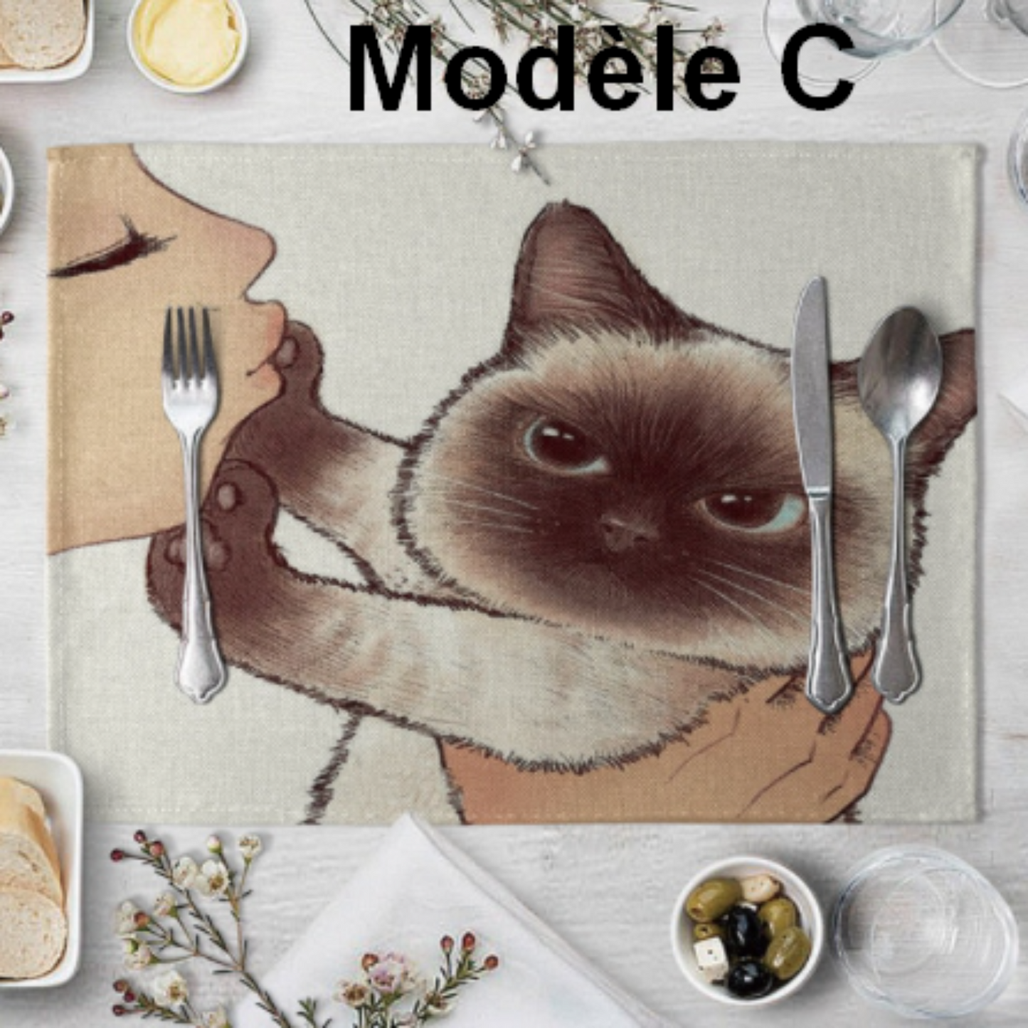 Set de table chat
