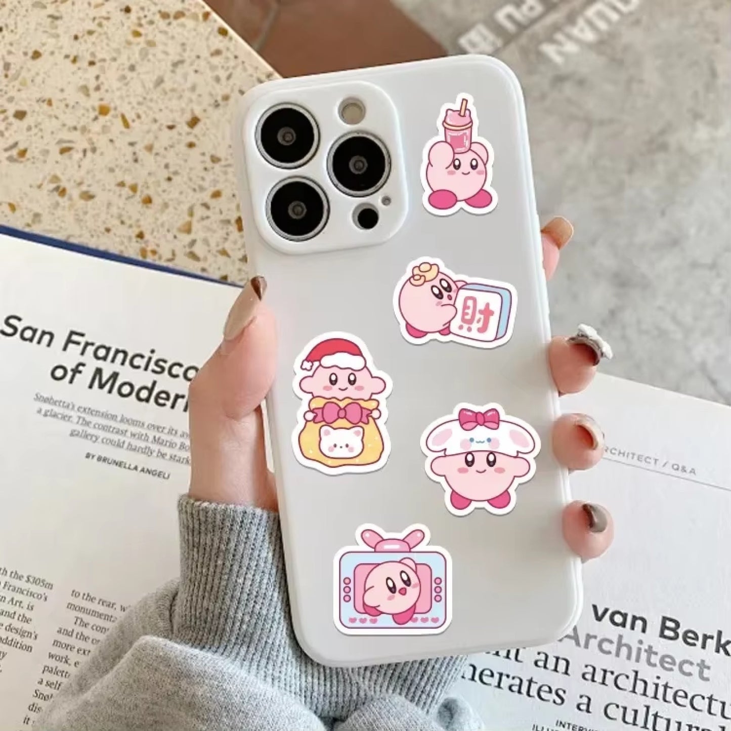 Lot de 20 stickers Kirby