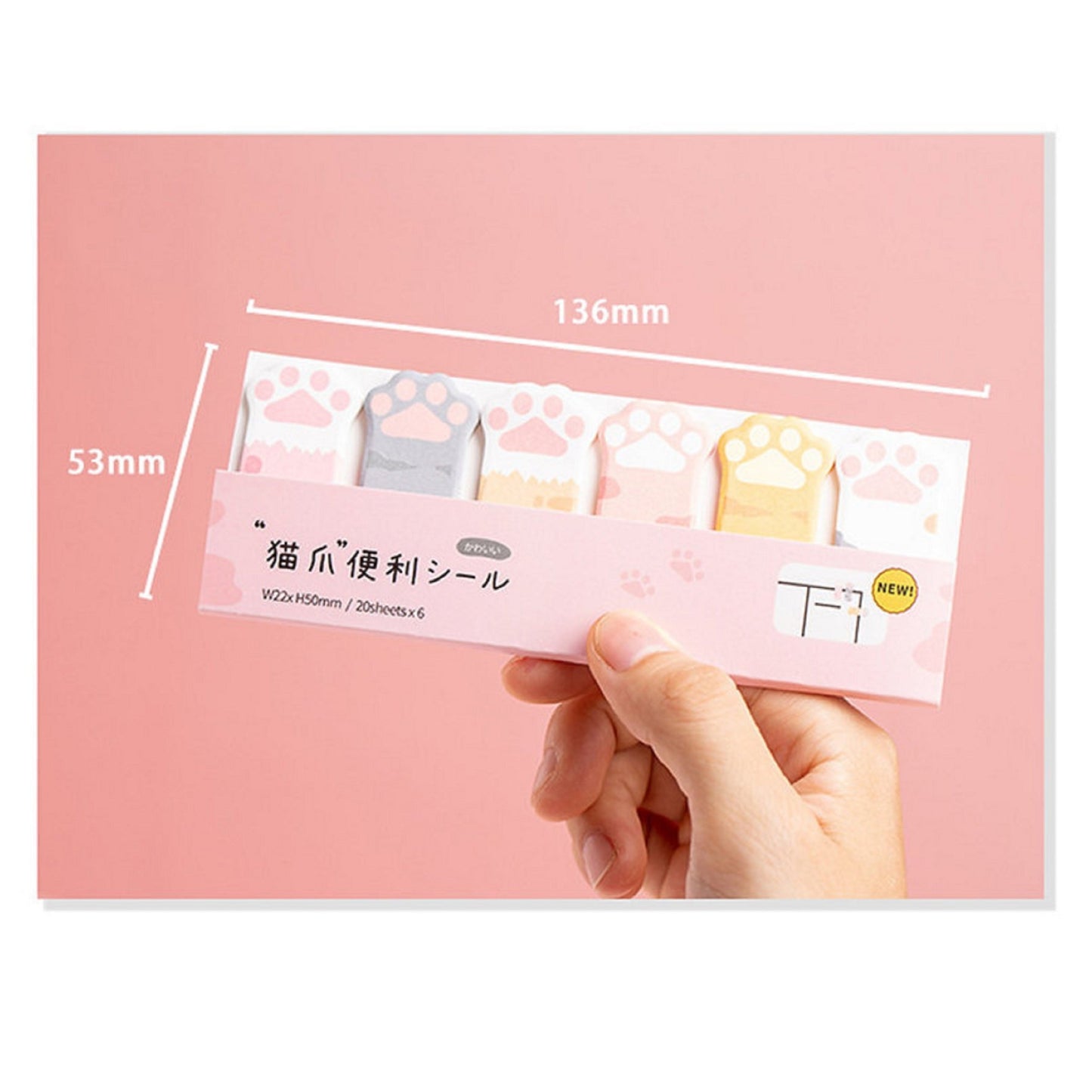 Sticky notes pattounes de chat