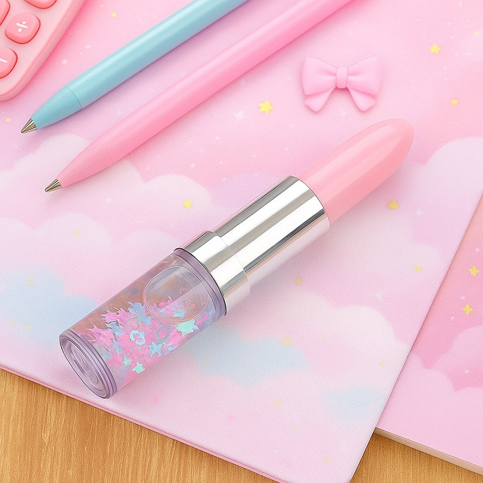 Stylo rouge à lèvres pailleté