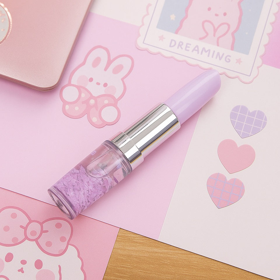 Stylo rouge à lèvres pailleté