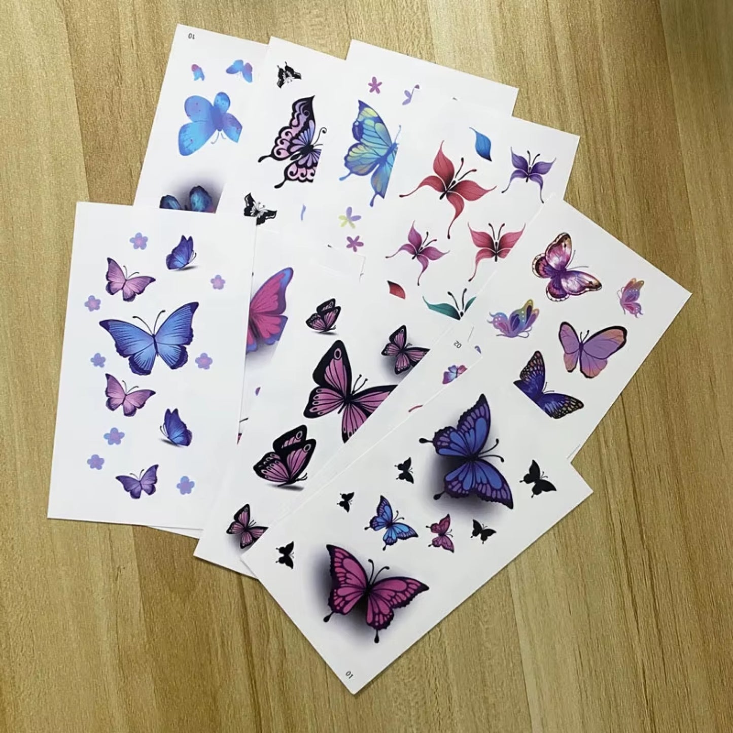 Tatouage éphémère papillons