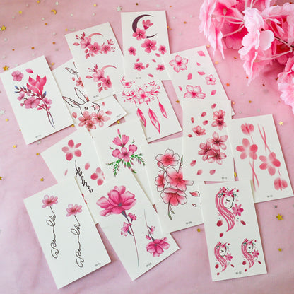 Tatouage éphémère fleurs de sakura