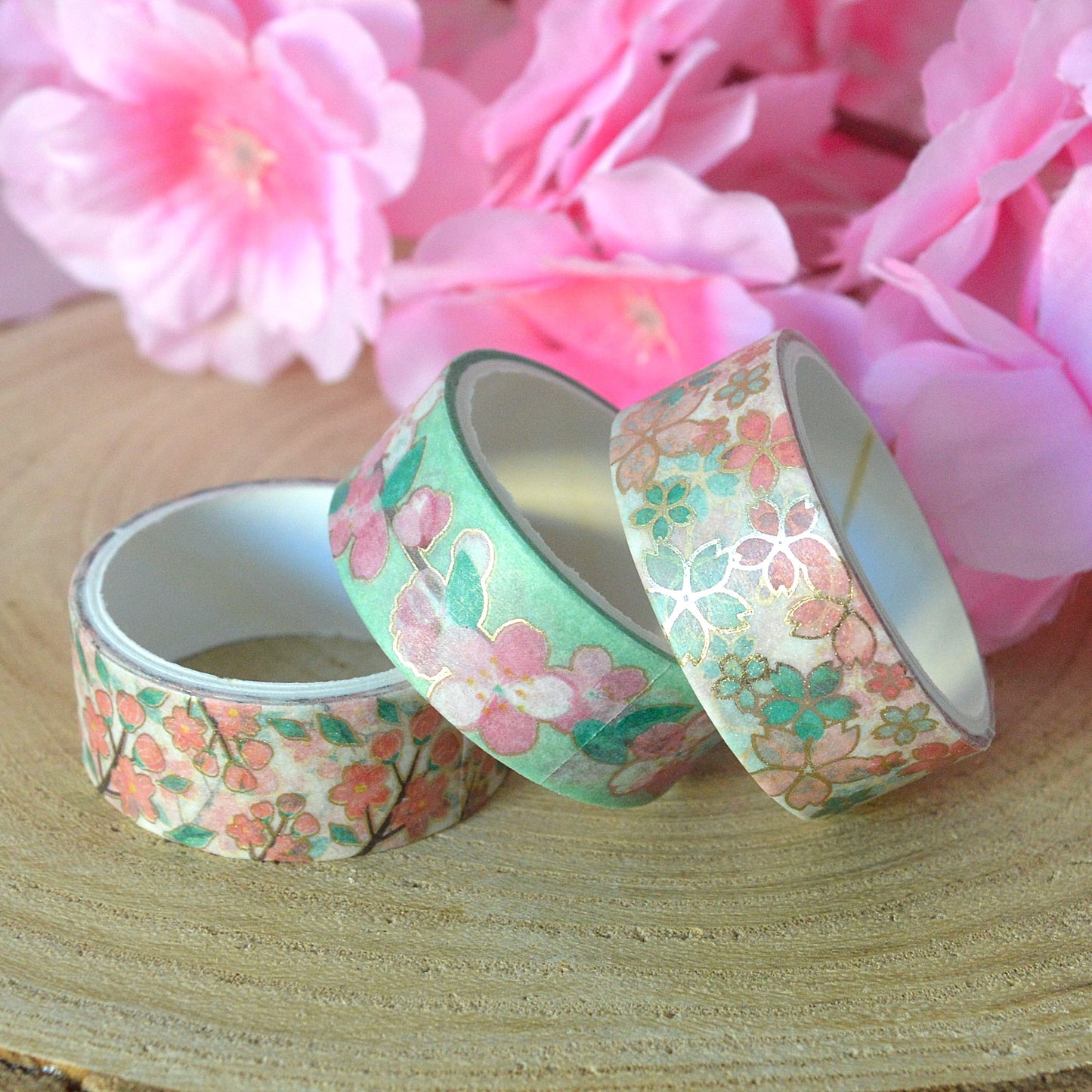 Lot de 2 washi tape branches de sakura