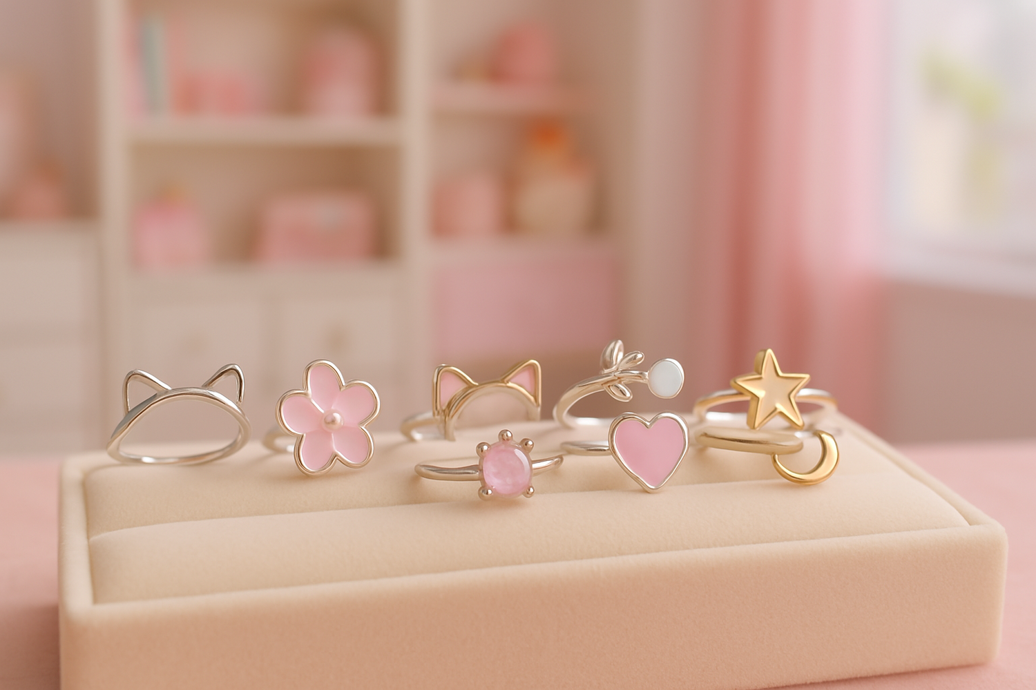 Bagues Adorables et Originales - Style Kawaii