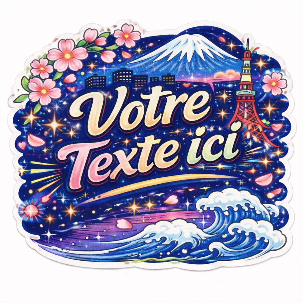Sticker personnalisé Tokyo vibes