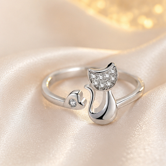 Bague petit chat