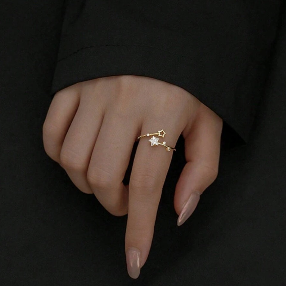 Bague étoiles filantes