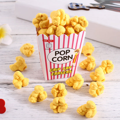 Boite de 12 Gommes en forme de Pop-Corn