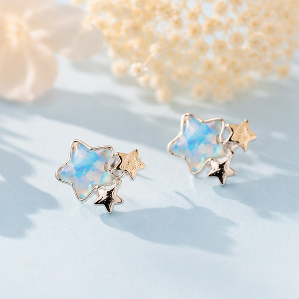Boucles d'oreilles étoilées