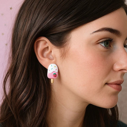 Boucles d'oreilles glaces gourmandes
