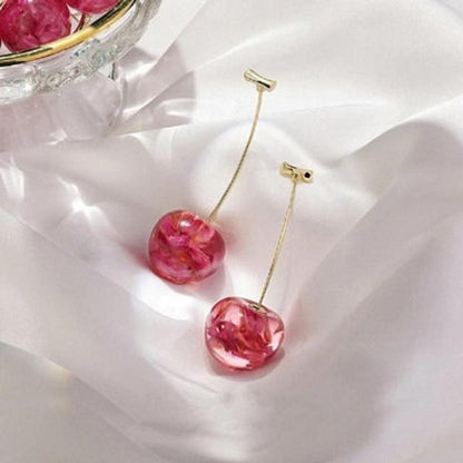 Boucles d'oreilles cerises