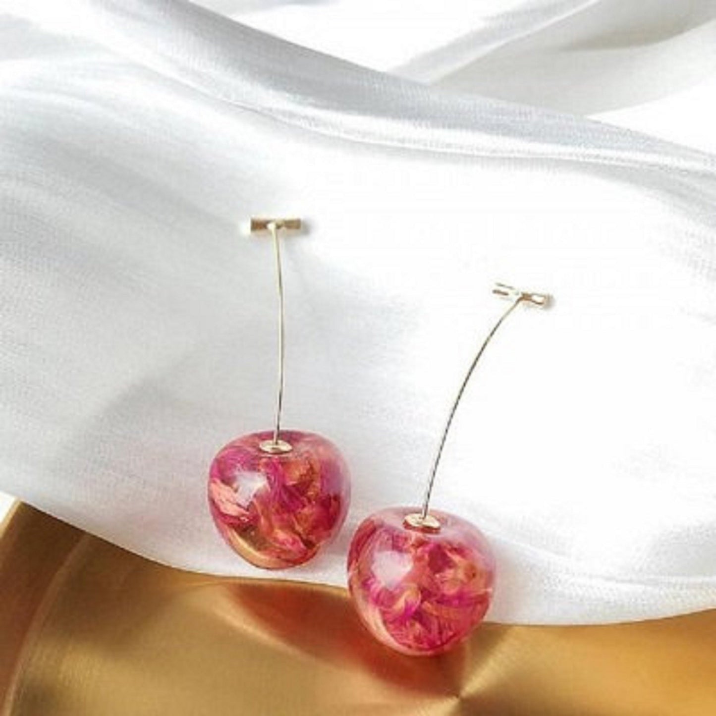 Boucles d'oreilles cerises