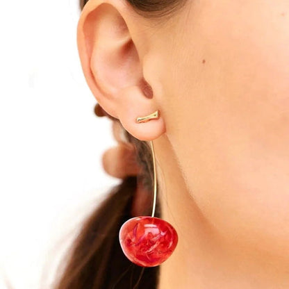 Boucles d'oreilles cerises