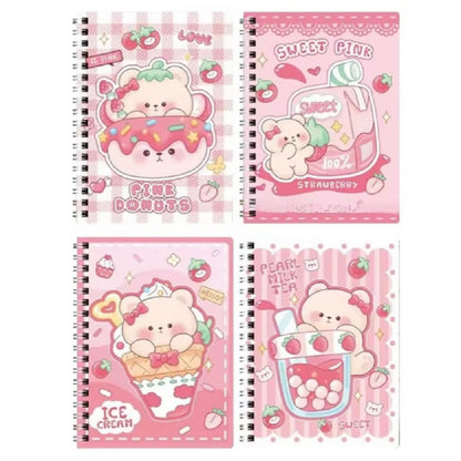 Carnet à spirales pink gourmandise