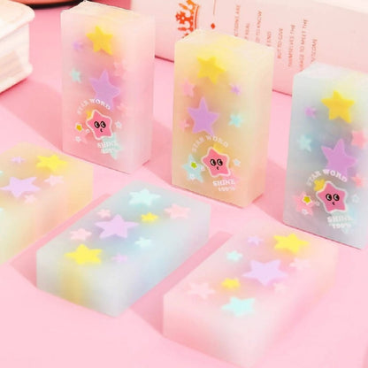 Gomme colorée étoiles