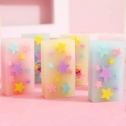 Gomme colorée étoiles