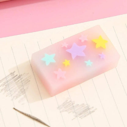 Gomme colorée étoiles