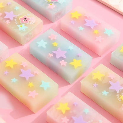Gomme colorée étoiles