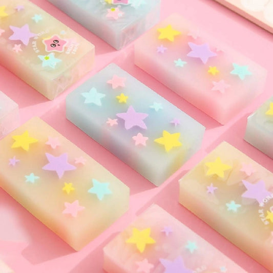 Gomme colorée étoiles