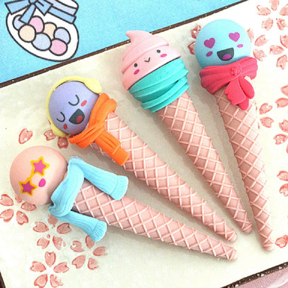 Grande gomme cornet de glace kawaii