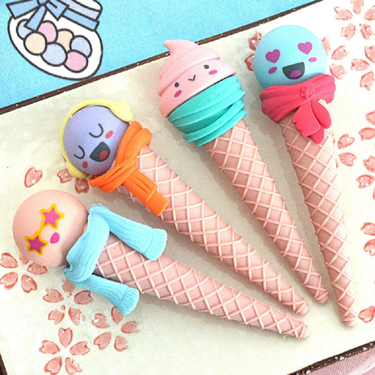 Grande gomme cornet de glace kawaii