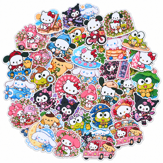 Lot de 20 stickers Sanrio