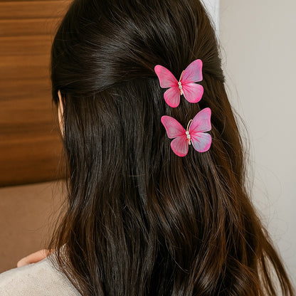 Lot de 2 pinces à cheveux papillons