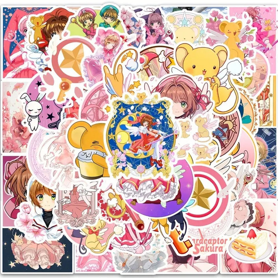 Lot de 20 stickers Card Captor Sakura