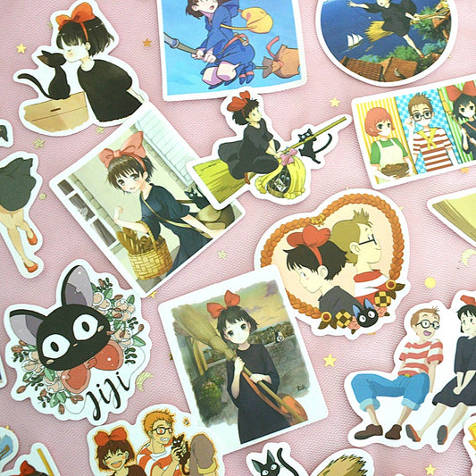 Lot de 20 stickers Kiki la petite sorcière