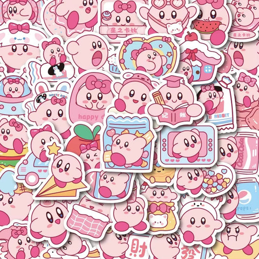 Lot de 20 stickers Kirby