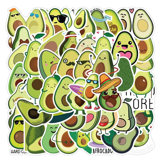Lot de 20 stickers avocat