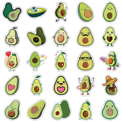 Lot de 20 stickers avocat