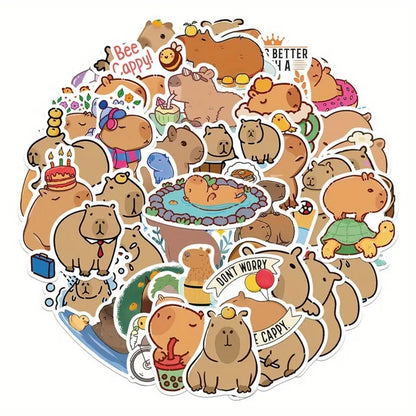 Lot de 20 stickers capybara (PROMO -20%)
