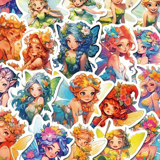 Lot de 20 stickers fées