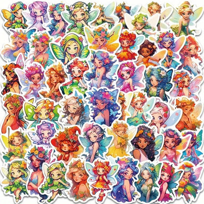 Lot de 20 stickers fées