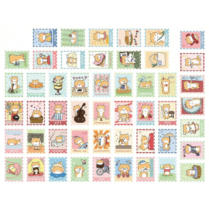 Lot de 20 stickers kawaii shiba inu (PROMO -22%)