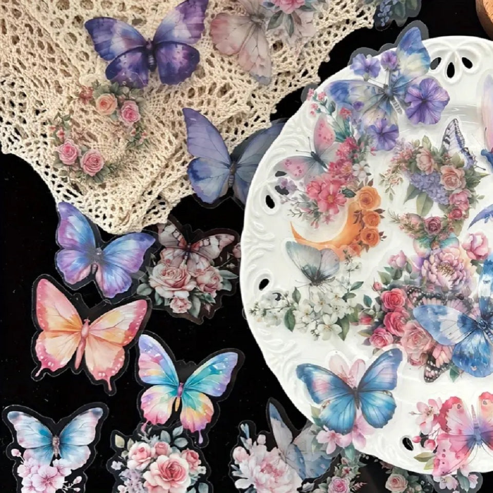 Lot de 20 stickers papillons (PROMO -20%)