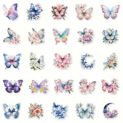 Lot de 20 stickers papillons (PROMO -20%)