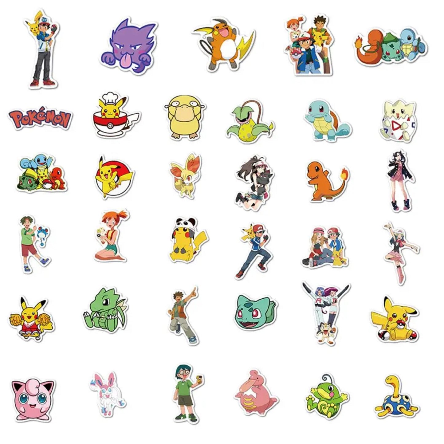 Lot de 20 stickers pokémon