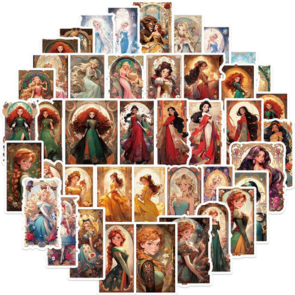 Lot de 20 stickers princesses (PROMO -17%)
