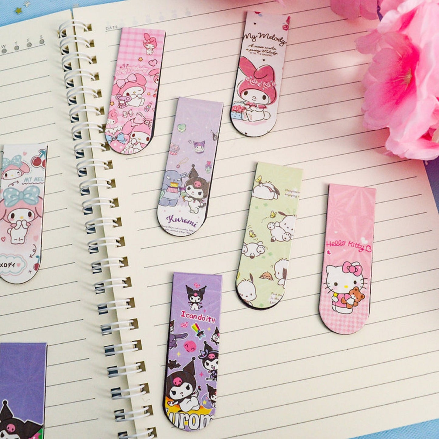 Lot de 2 marque-pages aimantés Sanrio